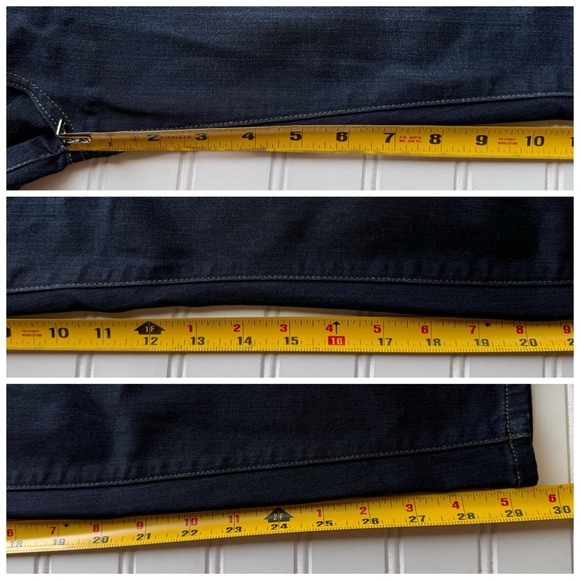 PAIGE Hoxton Ultra Skinny Jeans Denim Dark Blue Size 28 Mona W2120 29.5L - Picture 8 of 9